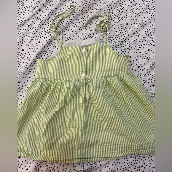 Orient Expressed Seersucker Seahorse smocked Tie Top - Picture 3 of 3